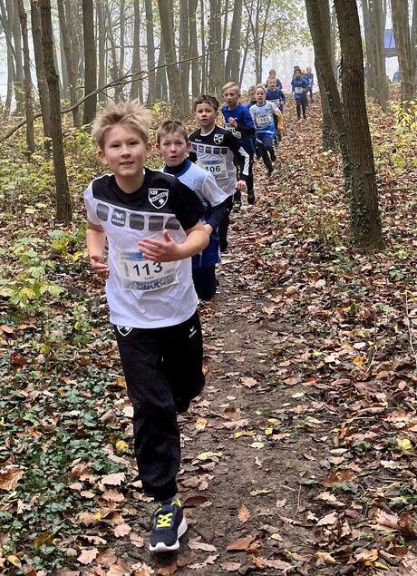 Iven und Felix vom KSV beim Lauf der U10 ganz vorne mit dabei