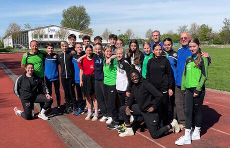 die gemischte Trainingsgruppe im sonnigen Heidelberg