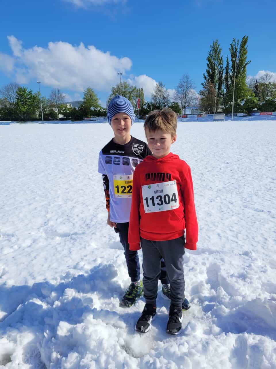 Benjamin und Frederik beim (Winter)Lauf in Hofgeismar Benjamin und Frederik beim (Winter)Lauf in Hofgeismar