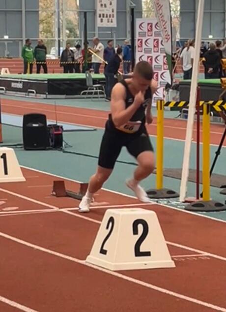 Martin beim 200m Start