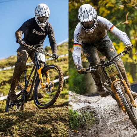 Till im Training und WM Rennen Leogang