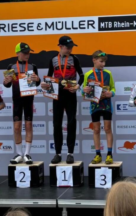 Max mit Platz 2 und Paul mit Platz 1 in der U13