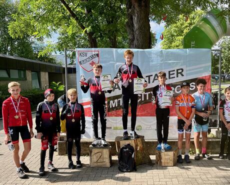 Siegerehrung aus Trailprüfung und MTB-Rennen der U13 mit 4facher KSV Beteiligung