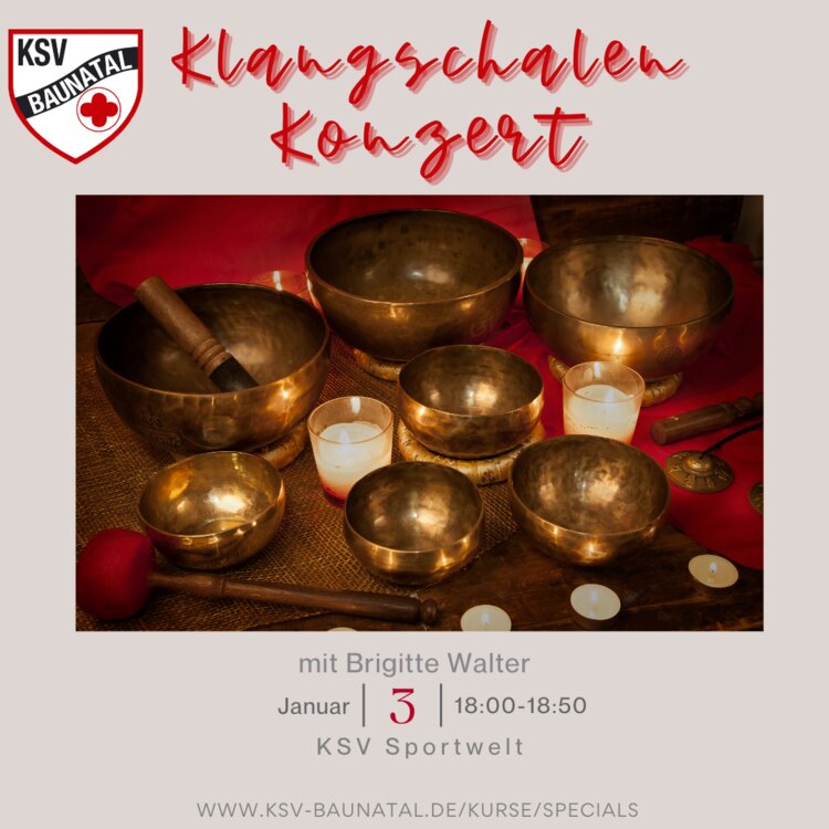 Klangschalen Konzert - Besinnlichkeit genießen