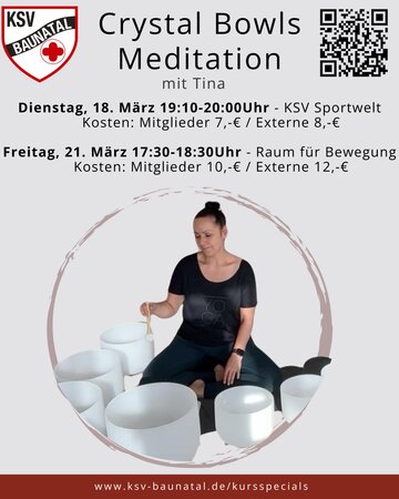 Crystal Bowls Meditation mit Tina 