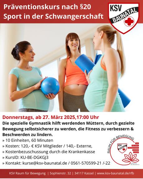 Präventionskurs Sport in der Schwangerschaft